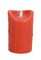 Melrose 5.5" Red-Orange Dripping Wax Flameless LED Lighted Pillar Candle with Moving Flame
